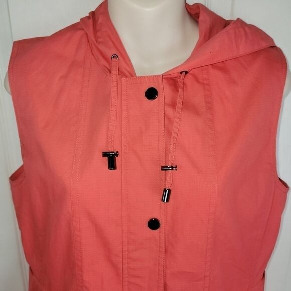 Pendleton coral cargo style hooded vest small - Picture 2 of 10